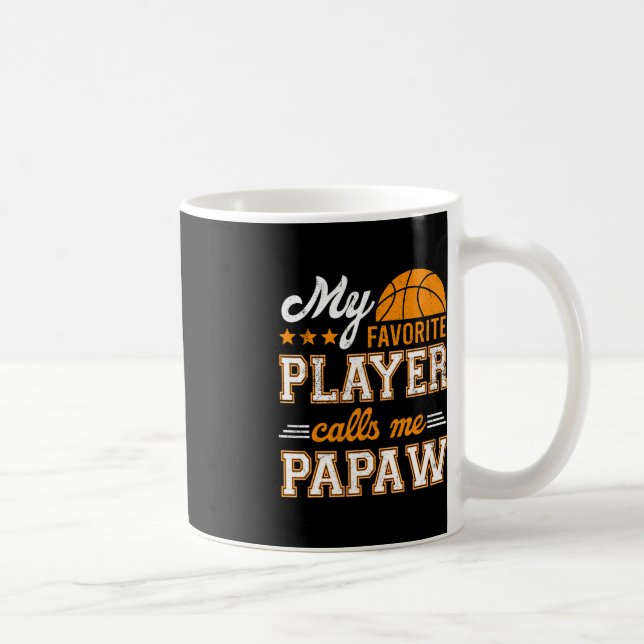 Basketball Min favoritspelare kallar mig Papaw Kaffemugg (Höger)