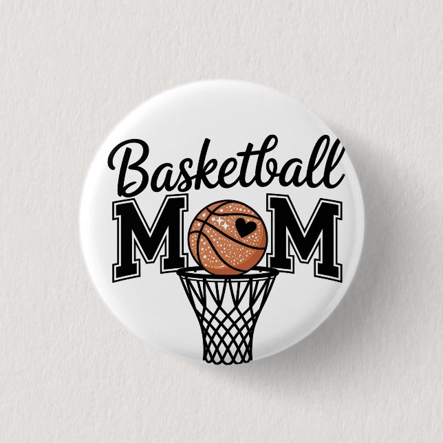 Basketball Mom Button Knapp (Framsida)