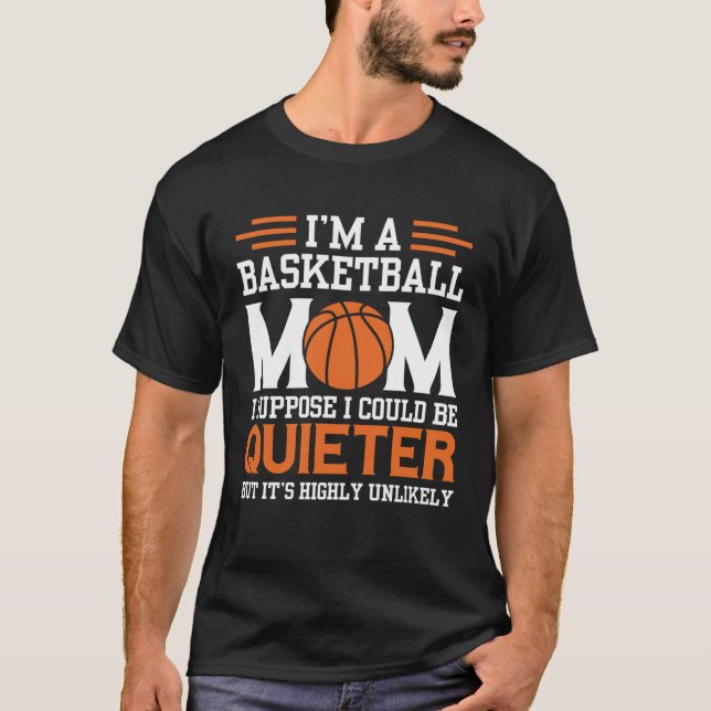 Basketball Mom Mothers Day Motherhood Basketball   T Shirt (Framsida)