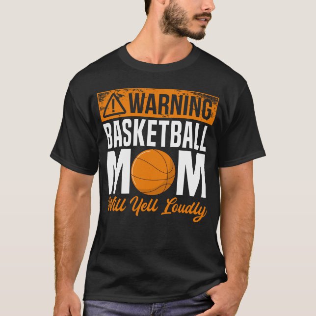 Basketball Mom Player Team Sport Mother s Day Mama T Shirt (Framsida)