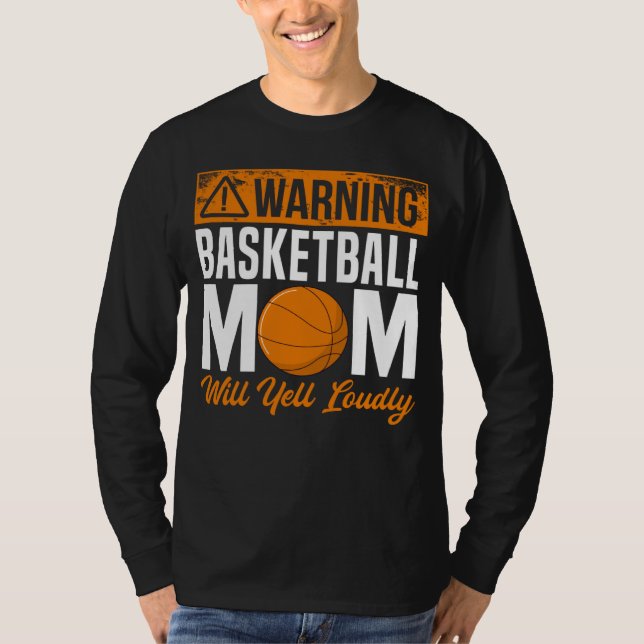 Basketball Mom Player Team Sport Mother s Day Mama T Shirt (Framsida)