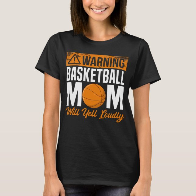 Basketball Mom Player Team Sport Mother s Day Mama T Shirt (Framsida)