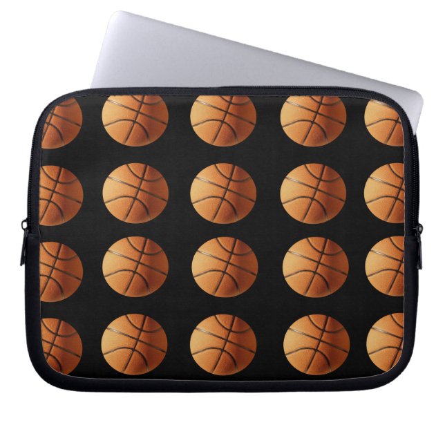 Basketball Mönster, 10 tum Laptop sleeve (Framsidan)