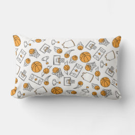 Basketball Mönster dekorativ kudde