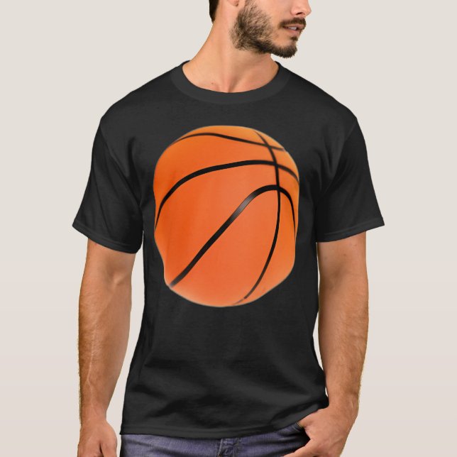Basketball Mönster T Shirt (Framsida)