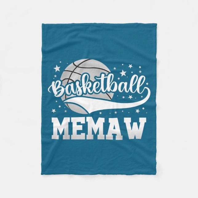 Basketball mormor  fleecefilt (Framsidan)