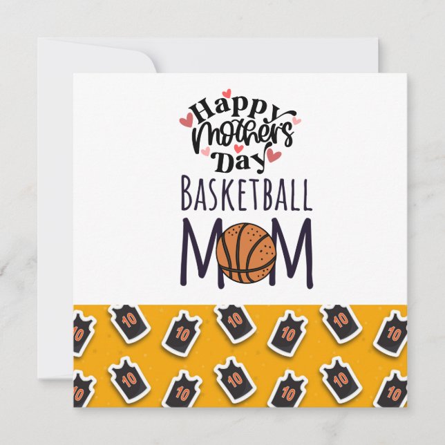 Basketball Mors dag till mamma Kort (Framsida)