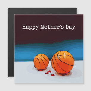 Basketball Mors dag till mamma med kärlek-rött hjä