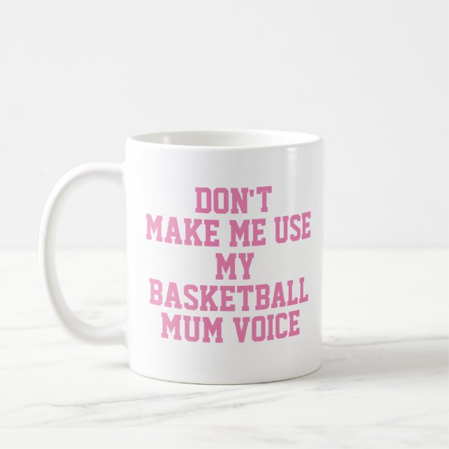 Basketball morsa Gift Mugg | Funny Quote Slogan Co (Vänster)
