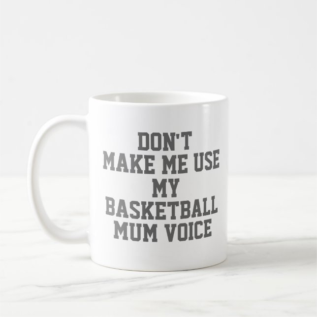 Basketball morsa Gift Mugg | Funny Quote Slogan Co (Vänster)