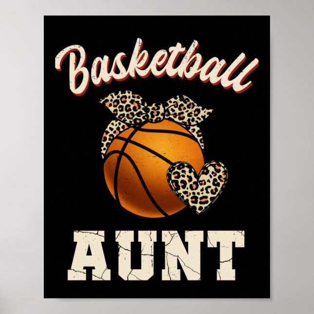 Basketball Moster Leopard Basketball Player Mor Poster (Framsidan)