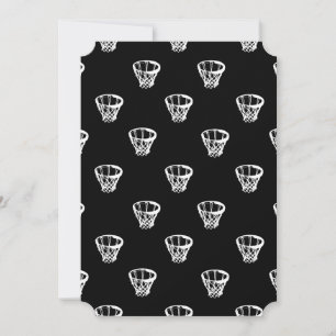 Basketball Motif Skriv ut Mönster Anteckningskort