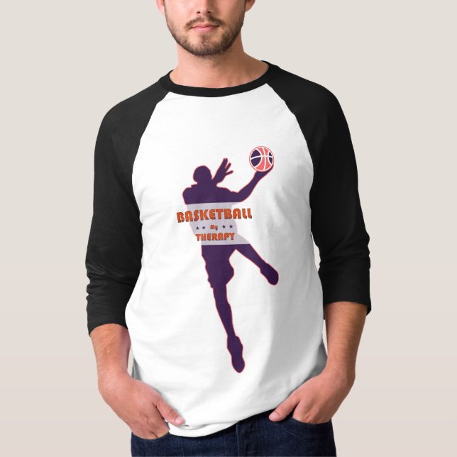 Basketball My Therapy Tee, Basketball Fläkt Tees T Shirt (Framsida)