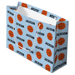 Basketball Namn Mönster Kids Blue