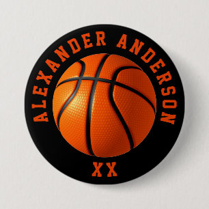 Basketball Namn och Jersey Personalize Knapp
