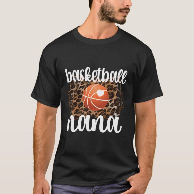 Basketball Nana Grandma Nana från en basketspelare T Shirt (Framsida)