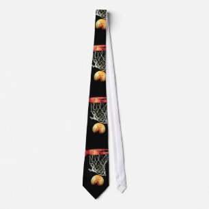 Basketball Neck Tie Slips