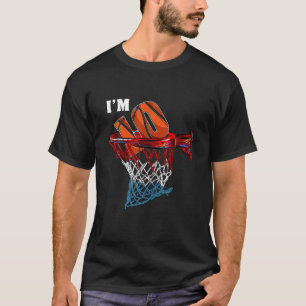 Basketball Net Boll Game I är 10 år gammal gift Bi T Shirt