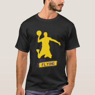 Basketball Novelty Slam dunk Jump Player Behålla F T Shirt