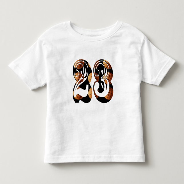 Basketball Number 23, Bild Logotyp T Shirt (Framsida)