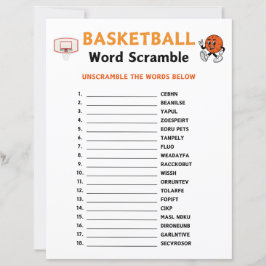 Basketball Ord Scramble Game
