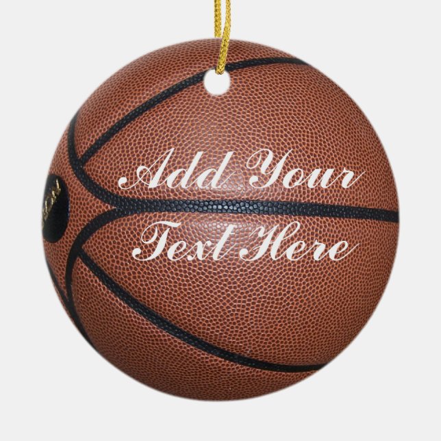 BASKETBALL-ORNAMENT JULGRANSPRYDNAD KERAMIK (Framsidan)