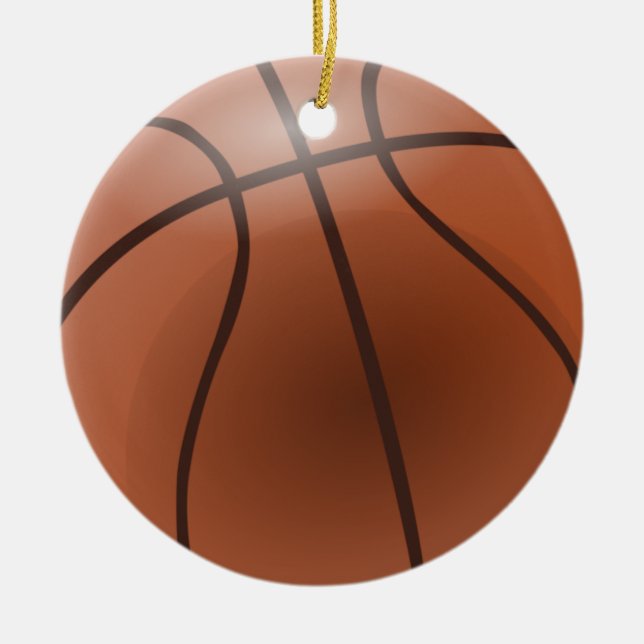 Basketball Ornaments Julgransprydnad Keramik (Framsidan)