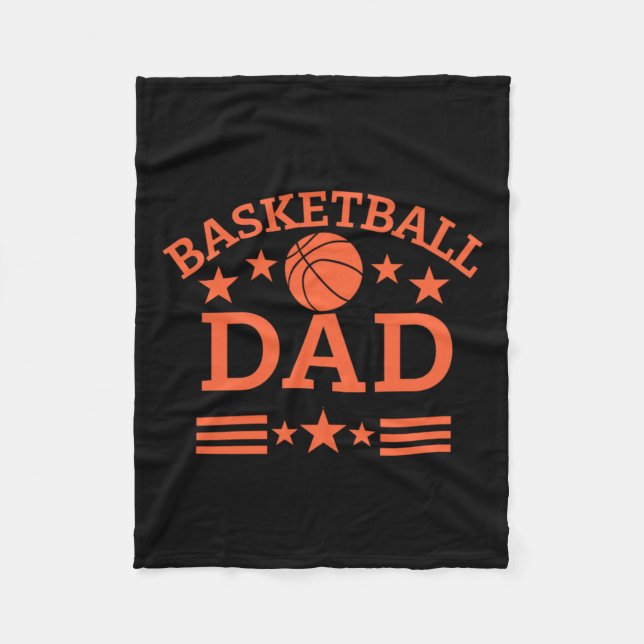 Basketball Pappa 2 Fleecefilt (Framsidan)