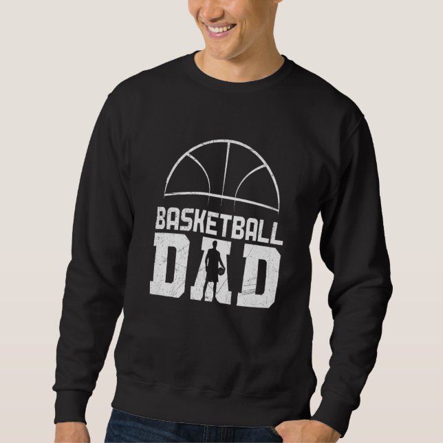 Basketball Pappa 2 Lång Ärmad Tröja (Framsida)