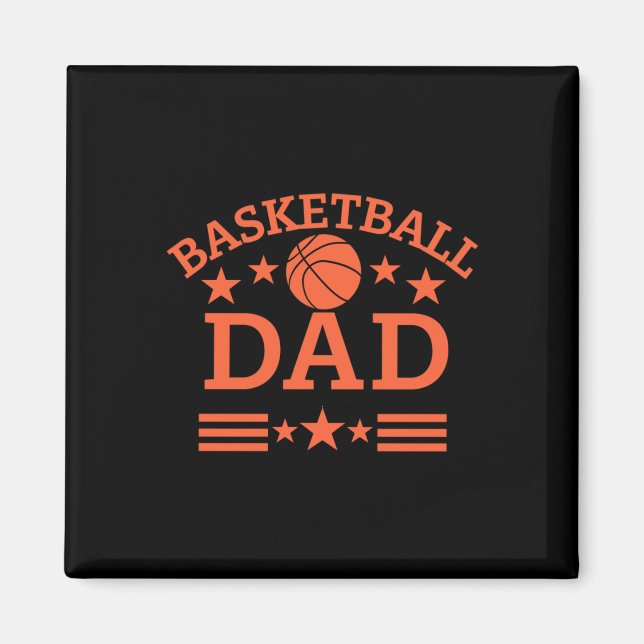 Basketball Pappa 2 Magnet (Framsidan)