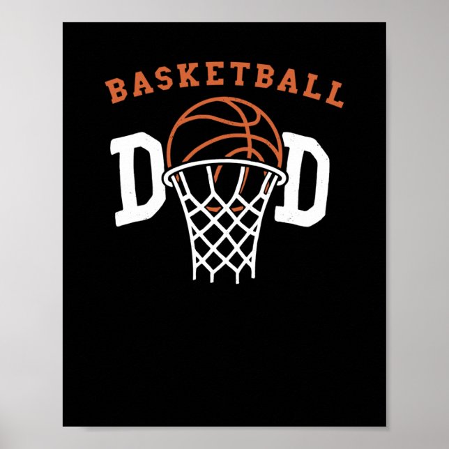 Basketball Pappa. Basketball Coach Poster (Framsidan)