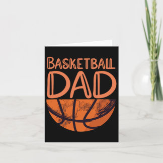 Basketball Pappa - Basketball Player Vintage Baske Kort
