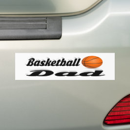 Basketball Pappa Bumper Sticker Bildekal