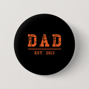 Basketball Pappa Est 2013 Far Fars dag Birthda Knapp