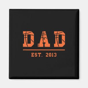 Basketball Pappa Est 2013 Far Fars dag Birthda Magnet