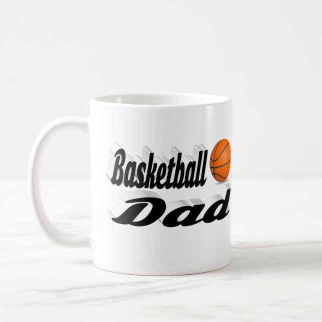 Basketball Pappa Fars dag Kaffemugg (Vänster)