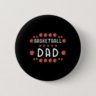 Basketball Pappa Fläkt Bästa pappa Aldrig Hooper Knapp