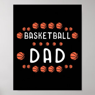 Basketball Pappa Fläkt Bästa pappa Aldrig Hooper Poster