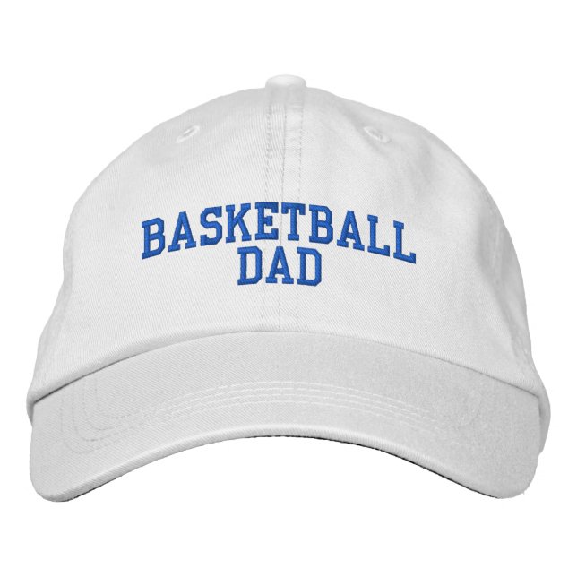 Basketball Pappa justerbar hatt Broderad Keps (Framsida)