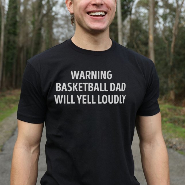 Basketball Pappa kommer att gula Louely Funny T Shirt (Skapare uppladdad)
