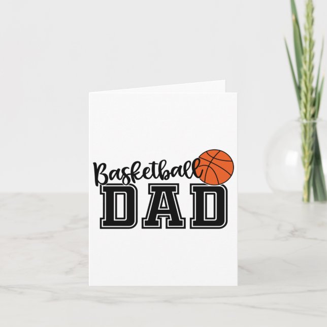 Basketball Pappa Kort (Framsida)