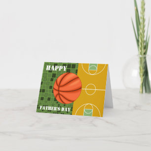 Basketball Pappa Lycklig Fars dag-kort Kort