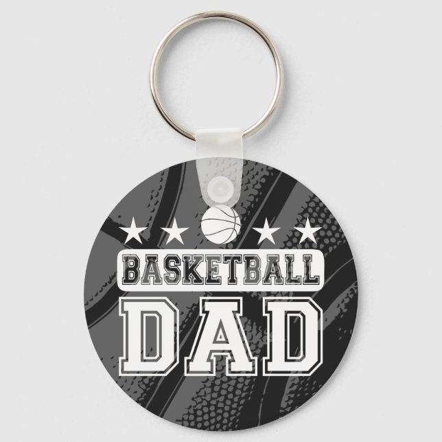 Basketball Pappa Nyckelring (Framsida)