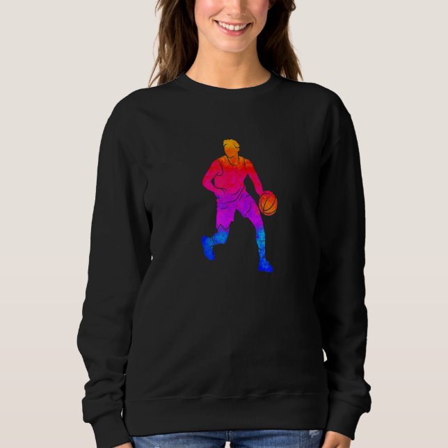 Basketball Pappa Player Dunking Basketball Ring Te T Shirt (Framsida)