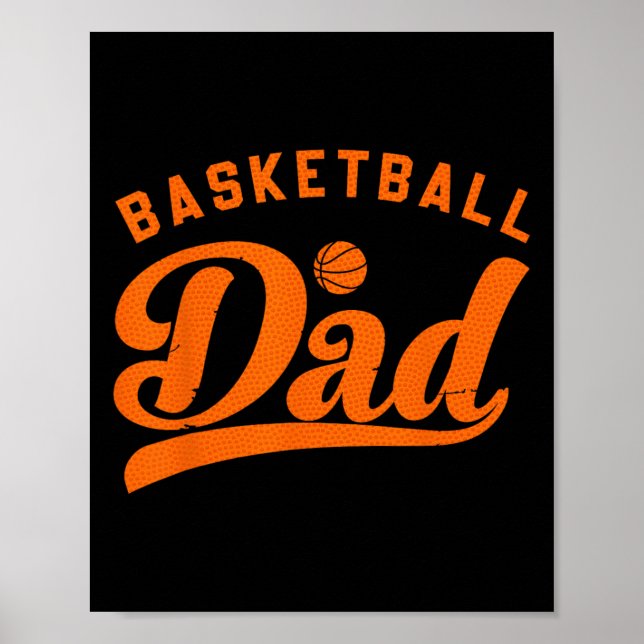 Basketball Pappa presenterar pappa Basketball Fars Poster (Framsidan)