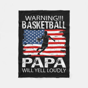 Basketball Pappa Ropa Rolig Basketball Pappa Fleecefilt