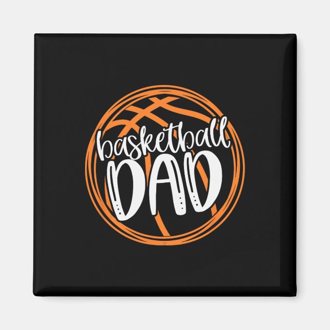 Basketball Pappa Shirt Magnet (Framsidan)
