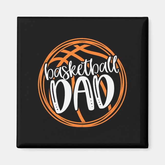 Basketball PAPPA Shirt Magnet (Framsidan)