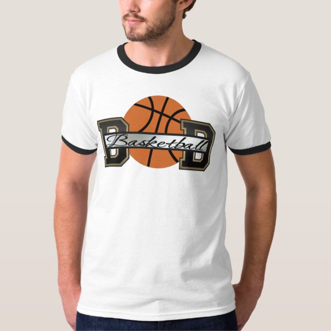 Basketball Pappa Shirt T-shirt (Framsida)