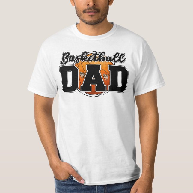 Basketball Pappa T Shirt (Framsida)